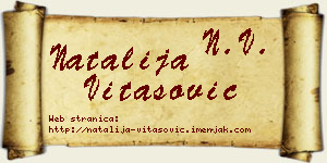 Natalija Vitasović vizit kartica